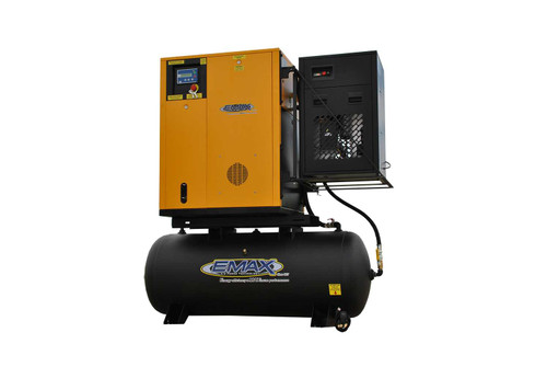 Emax ERVK100003 230 Volt 10 HP Variable Speed Rotary Speed Air Compressor with Dryer Emax ERVK100003 230 Volt 10 HP Variable Speed Rotary Speed Air Compressor with Dryer