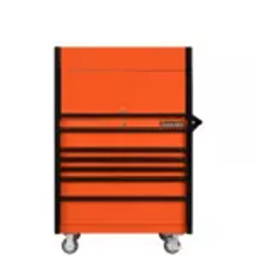 Extreme Tools DX4107HROK 41" Power Workstation and Roller Cabinet Combo - Orange with Black Pulls Extreme Tools DX4107HROK 41" Power Workstation and Roller Cabinet Combo - Orange with Black Pulls
