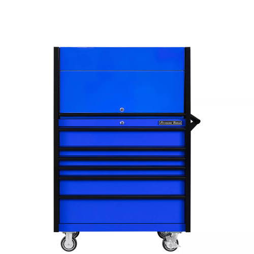 Extreme Tools DX4107HRUK 41" Power Workstation and Roller Cabinet Combo - Blue with Black Pulls Extreme Tools DX4107HRUK 41" Power Workstation and Roller Cabinet Combo - Blue with Black Pulls