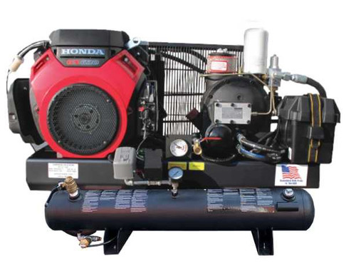 Industrial Gold R18GEH13 18 HP Honda Powered Portable Rotary Screw Air Compressor Industrial Gold R18GEH13 18 HP Honda Powered Portable Rotary Screw Air Compressor