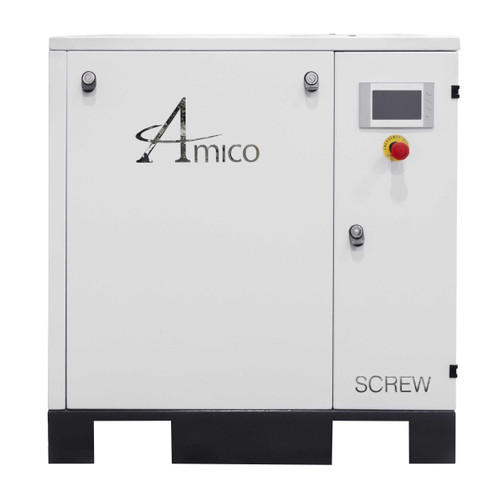 AMICO IE-RSL-15-463-FS 15 HP 3 Phase Base Mount Rotary Screw Air Compressor