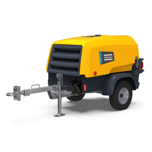 Atlas Copco XAS 110 25 HP Tow Behind Rotary Screw Air Compressor