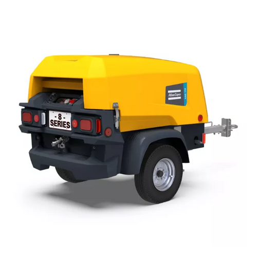Atlas Copco XAS 110 25 HP Tow Behind Rotary Screw Air Compressor