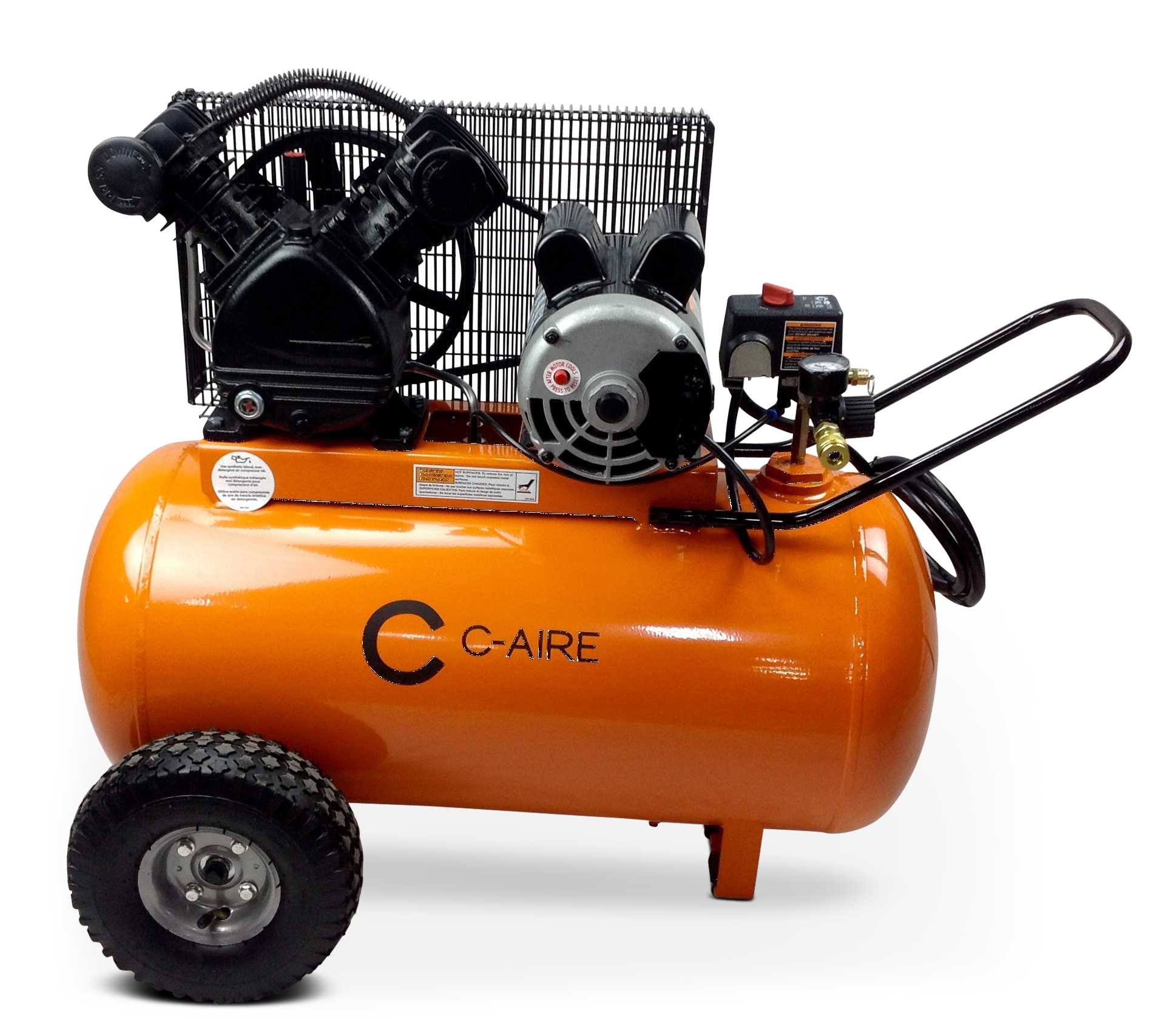 C-Aire P016H020-1115 1.6 HP 115 Volt 20 Gallon Compressor