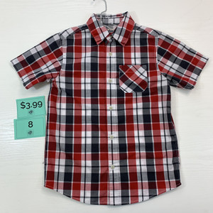 Urban Pipeline Plaid Short Sleeve Shirt Red/Black 8