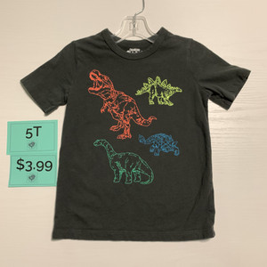 Osh Kosh Dinosaur Tshirt Gray 5T