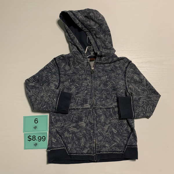 Tea Collection Hooded Full Zip Jacket Navy 6