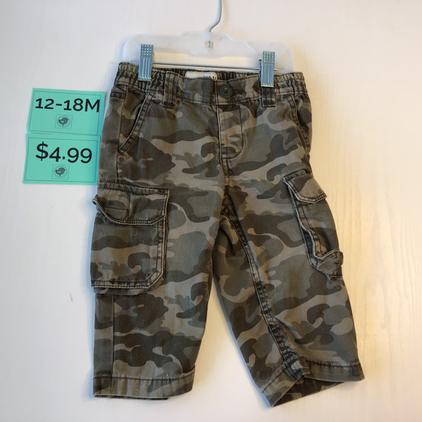 Old Navy Camo Cargo Pants 12-18M