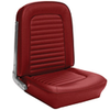 UPHOLSTERY SET FRONT & REAR 2+2 RED 65
