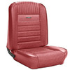PONY UPHOLSTERY SET FRONT & REAR CONVERTIBLE RED 1965