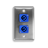 D-2-2PCA Duplex Wall Plate w/ 2 NEUTRIK® powerCON A