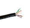 West Penn 4236F CAT6 F/UTP Shielded 4 Pair CMR Rated Black, 1000'