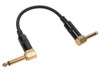 SuperFlex GOLD SFP-106QRQR Patch Cable, RA 1/4" TS to RA 1/4" TS Patch Cable - 6" SuperFlex GOLD SFP-106QRQR Patch Cable, RA 1/4" TS to RA 1/4" TS Patch Cable - 6"