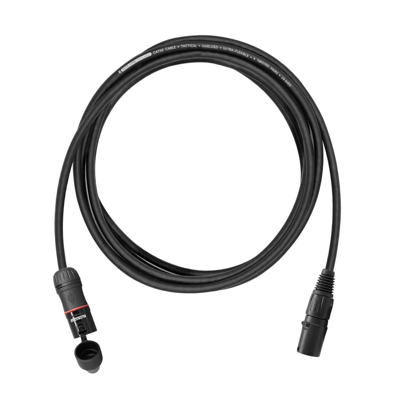 Elite Core Cavo Ethernet Tattico PROCAT5E - Schermato Ultra Flessibile, 50 Piedi (15,24 M), Garanzia A Vita