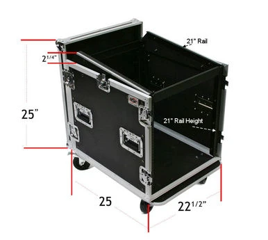 OSP MC12U-10 10 Space ATA Mixer/Amp Rack 12 Space Depth - Elite Core