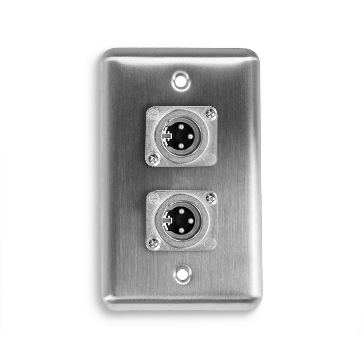 OSP D-2-2XM Duplex Wall Plate w/ 2 XLR Male
