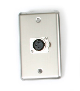 OSP D-1-XLR Single Gang Wall Plate with 1 XLR OSP D-1-XLR Single Gang Wall Plate with 1 XLR