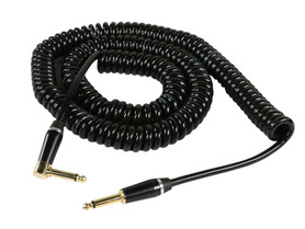 SuperFlex GOLD SFI-25QR-COILED Classic Heavy Duty Coiled Guitar Cable