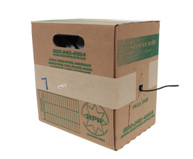 West Penn 248-BK-1000 12 Gauge 4 Conductor Speaker Cable 1,000'