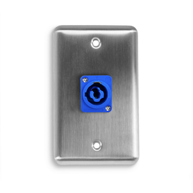 D-1-1PCA Duplex Wall Plate w/ 1 NEUTRIK® powerCON A