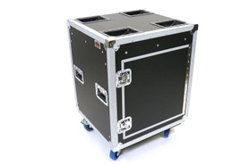 OSP TR12U-20-SR-PD Tour Ready 12 Space 20" Deep Shock Rack w/Pocket Doors