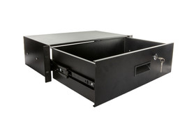 Elite Core RD3US Metal Rack Drawer with Lock, 3U Shallow