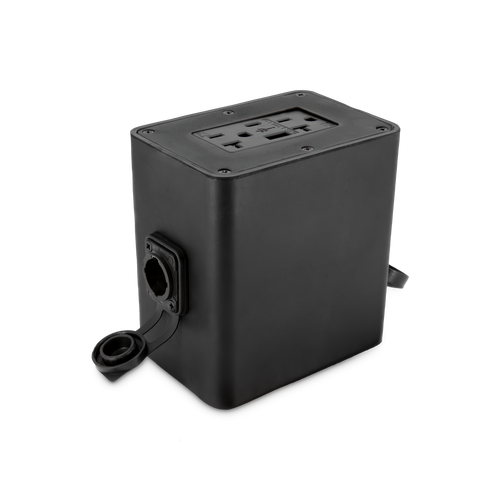 20 Amp Rubber Quad Box with USB-C and USB-A