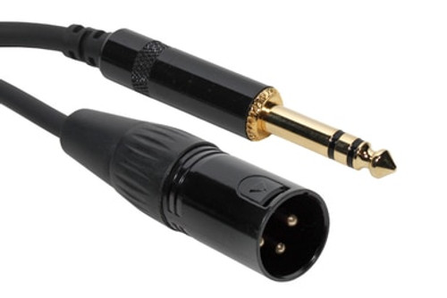 SuperFlex GOLD SFP-105XMT Patch Cable, XLR Male to TRS - 5' SuperFlex GOLD SFP-105XMT Patch Cable, XLR Male to TRS - 5'