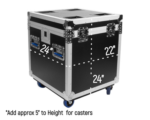 OSP TR-2224-30 Tour Ready Case with Removable Mouse Holes - Elite Core