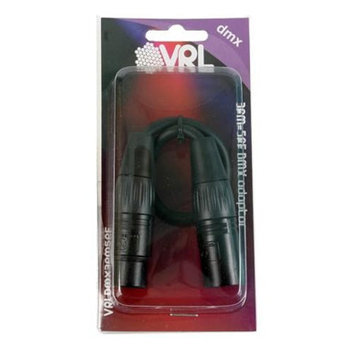 VRL VRLDMX3PM5PF DMX Adapter 3 Pin Male To 5 Pin Female