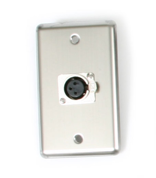 OSP D-1-XLR Single Gang Wall Plate with 1 XLR OSP D-1-XLR Single Gang Wall Plate with 1 XLR