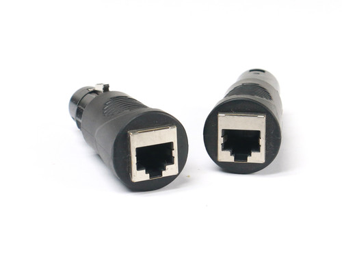 VRL VRLDMXRJ45-5P-SET 5 Pin XLR to RJ45 Adapter Set (1) Male and (1) Female