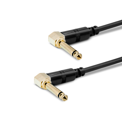 SuperFlex GOLD SFP-106QRQR Patch Cable, RA 1/4" TS to RA 1/4" TS Patch Cable - 6" SuperFlex GOLD SFP-106QRQR Patch Cable, RA 1/4" TS to RA 1/4" TS Patch Cable - 6"