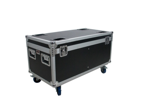 OSP PAR-CASE-8C ATA Universal Flight Case for 8 LED PAR CANS, * Upgraded with Casters & Caster Cups *