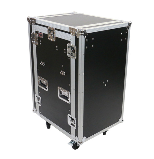 OSP PRO19 16 Space ATA Mixer/Amp Rack & Standing Lids - Elite Core