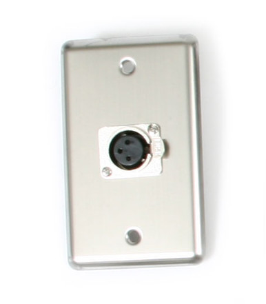 OSP D-1-XLR Single Gang Wall Plate with 1 XLR - Elite Core