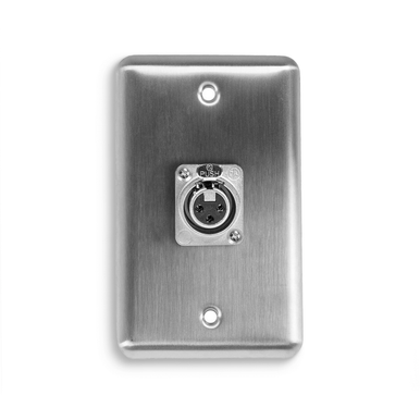 D-1-1XF Duplex Wall Plate w/ 1 NEUTRIK® XLR Female - Elite Core
