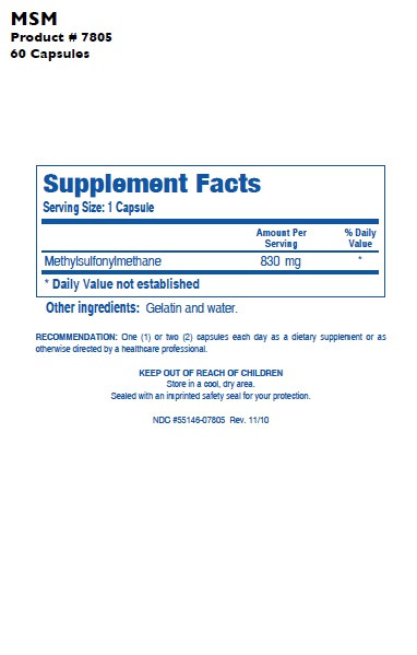 MSM - Biotics Research - The Drugless Doctor
