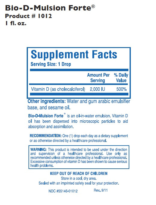 Bio-D-Mulsion Forte Supplement Facts