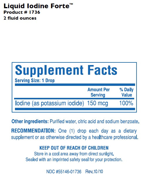 Liquid Iodine Forte Supplement Facts