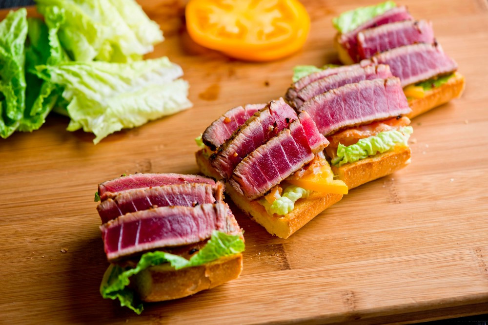 Tuna Fish Seared Ahi Sandwich Yellowfin Ahi Tuna Steaks Great