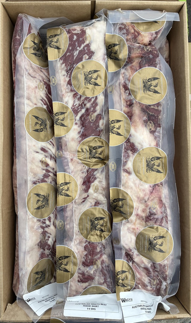 Australian Wagyu Skirt Steaks 8-9 bms | 2 Skirt Steaks. Approximately 3 lbs each & 6 lbs total weight.