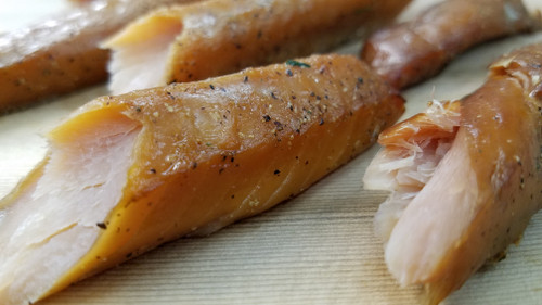 Teriyaki-Smoked Salmon Strips