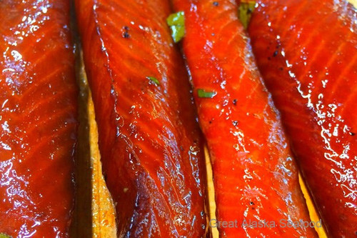 Teriyaki-Smoked Salmon Strips | 3 lbs.