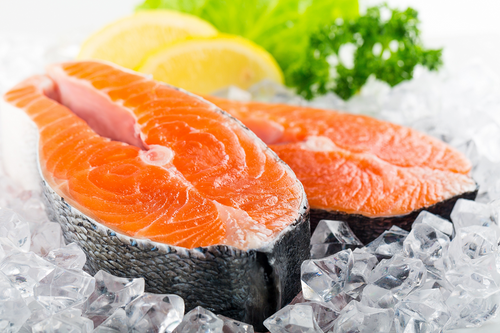 Red King Salmon Steaks are approximately 8-16 oz each and come from Wild Caught Salmon