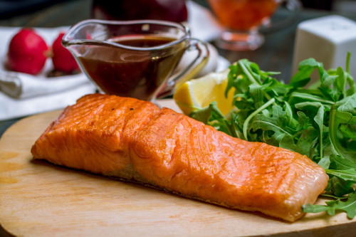 Wild Alaskan Smoked Silver salmon is all natural and smoked with cherry wood.