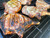 Grilled double-thick Duroc Cowboy pork chops with bone-in cut and grill marks