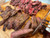 BMS 8-9 Australian Wagyu skirt steak grilled and sliced