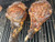 BMS 6-7 Australian Wagyu Bam Bam and Mini Bam Bam bone-in ribeye steaks cooked on the gril