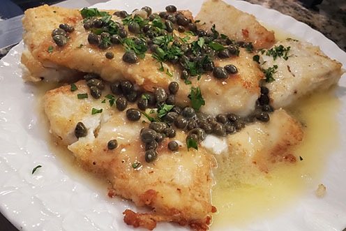 Halibut Piccata